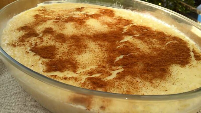 arroz doce cremoso