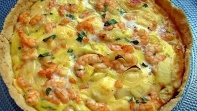 quiche de camarão