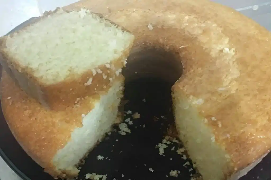 bolo de arroz cru