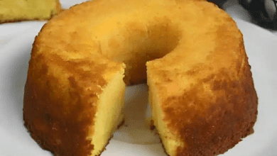 Bolo de laranja muito leve para servir no lanche