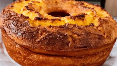 Bolo de milho com queijo da fazenda