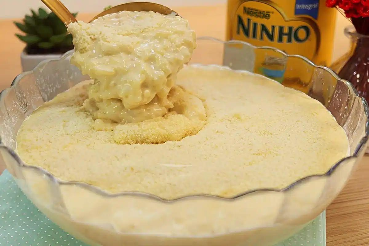 Arroz doce de leite ninho o melhor que já comi