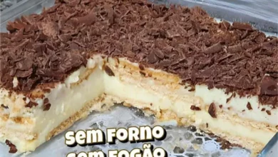 Sobremesa que não vai ao fogo feita com leite em pó