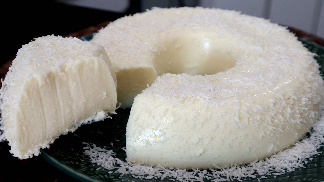 pudim de leite de coco sem forno