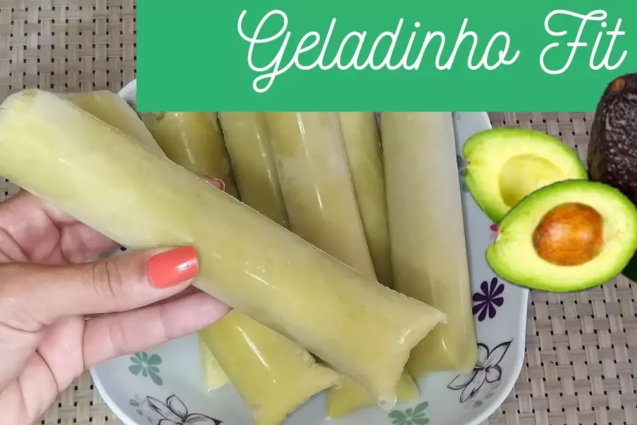 Geladinho Fit de abacate