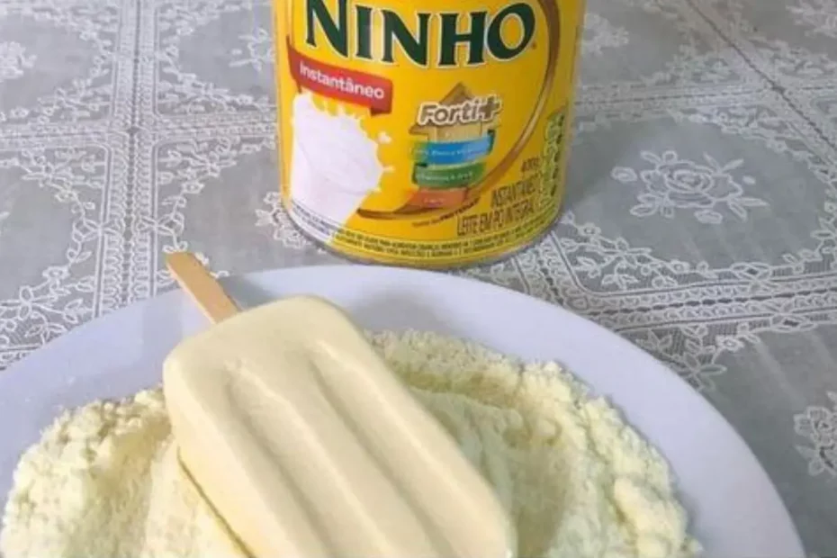 Picolé de leite ninho fácil