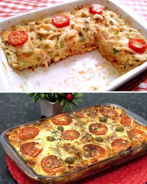 Torta salgada com pão velho deliciosa