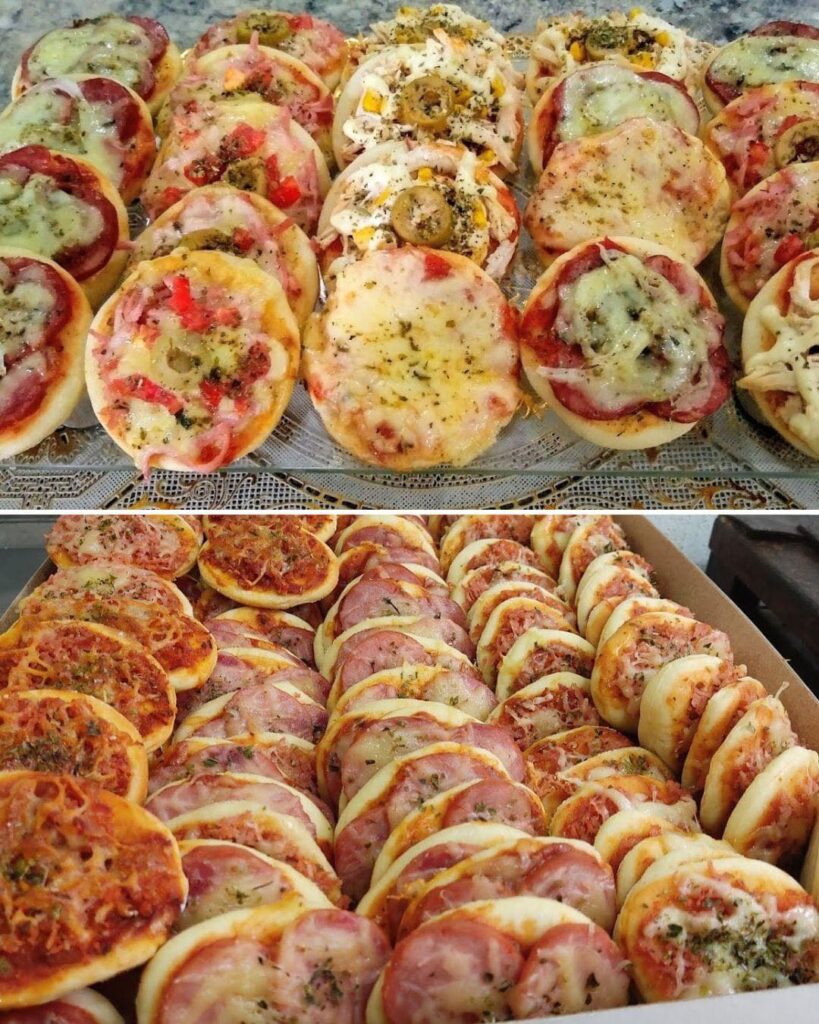 Mini pizza rápida e fácil