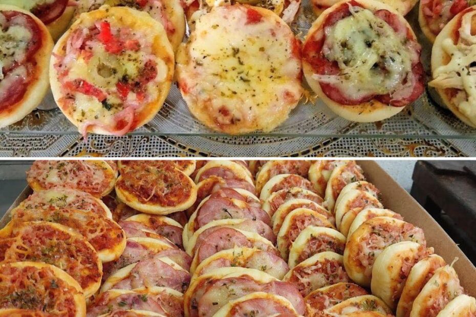 Mini pizza rápida e fácil