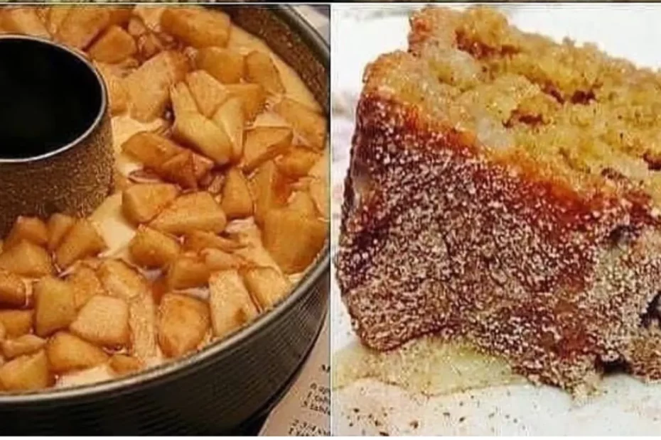 bolo de maçã com canela