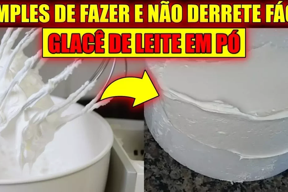 glacê de leite em pó