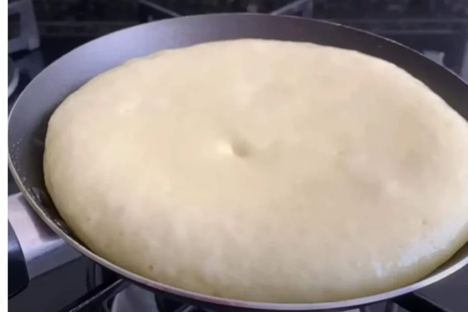 Pão de maisena feito na frigideira