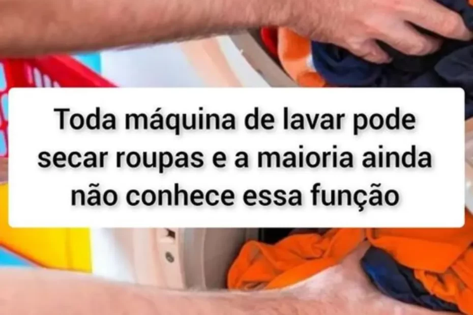 Toda máquina de lavar pode secar roupas