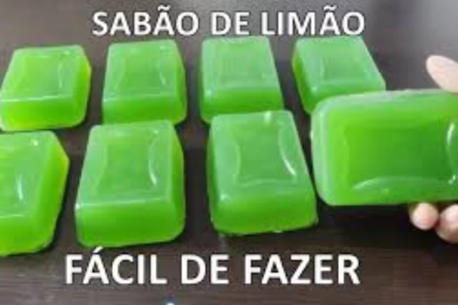 Sabão caseiro de limão sem óleo