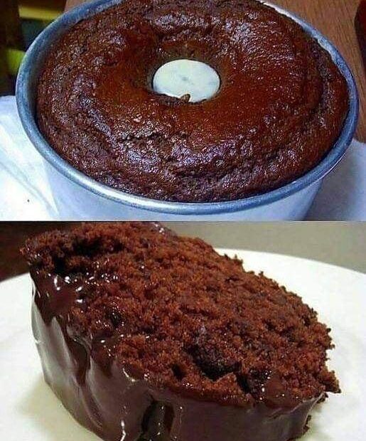 Bolo de chocolate de liquidificador