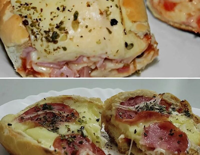 Pizza no pão francês