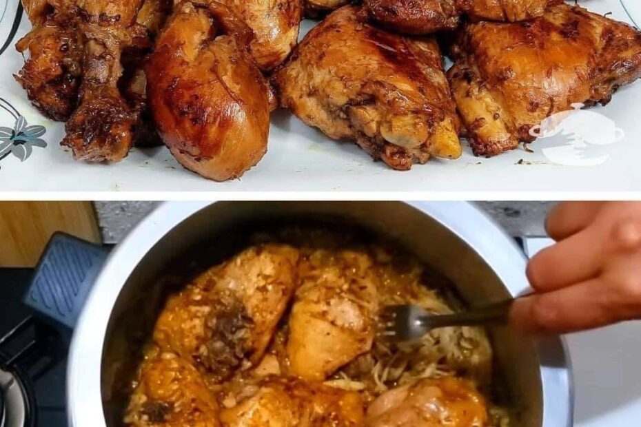 Frango frito na cebola muito