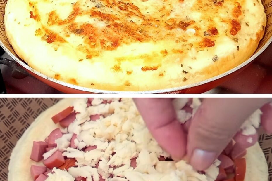 Pão de tapioca na frigideira pronto