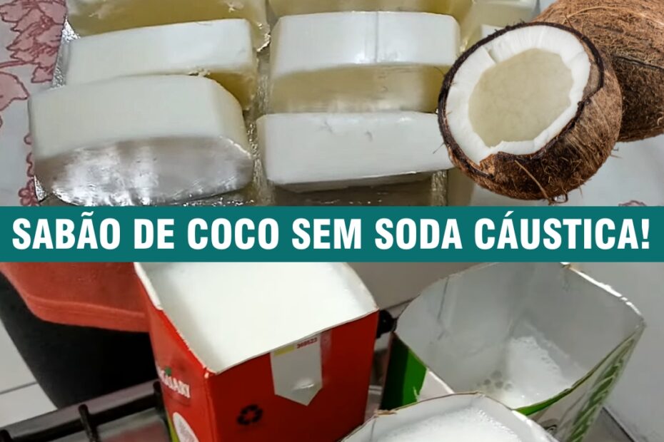 Sabão de coco em barra