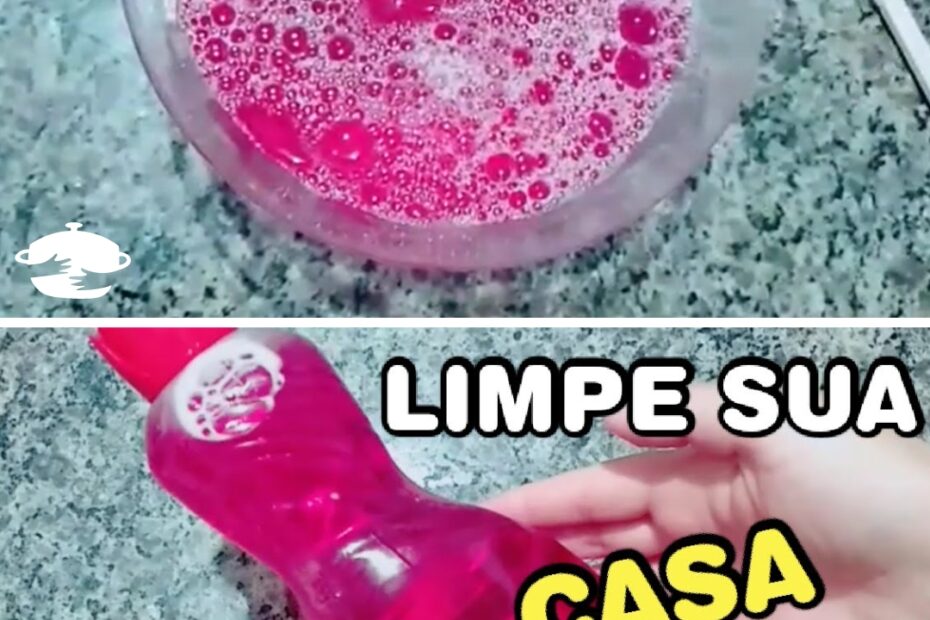 Limpador perfumado caseiro