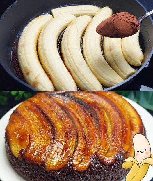 Sobremesa de banana incrível