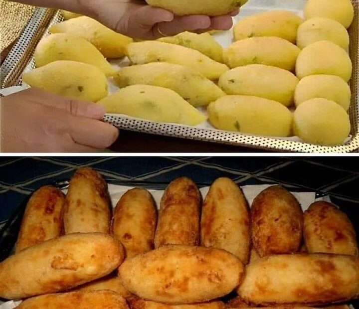 Bolinho de aipim recheado