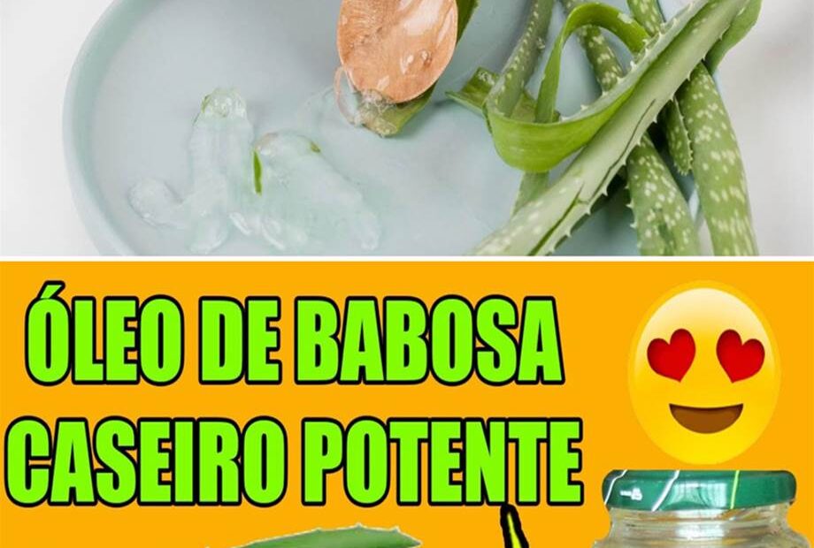 Oléo de babosa caseiro