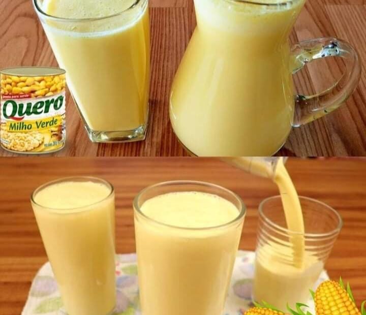 Suco de milho cremoso fácil