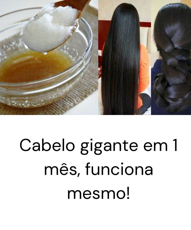 Cabelo gigante em 1 mês