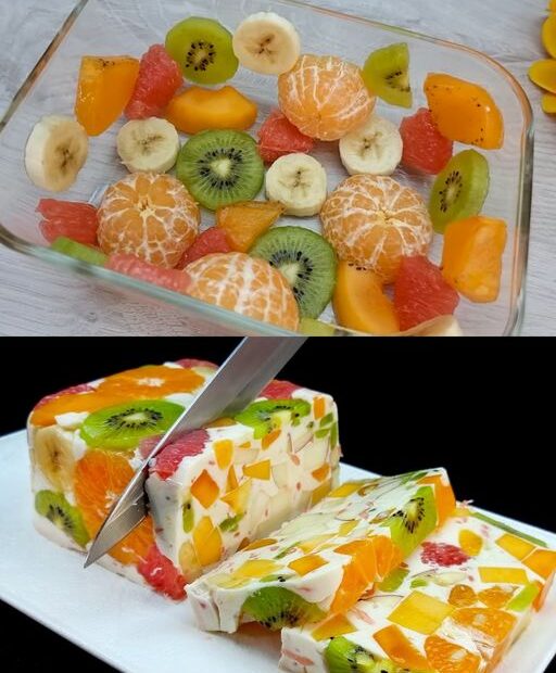 Mousse de salada de frutas