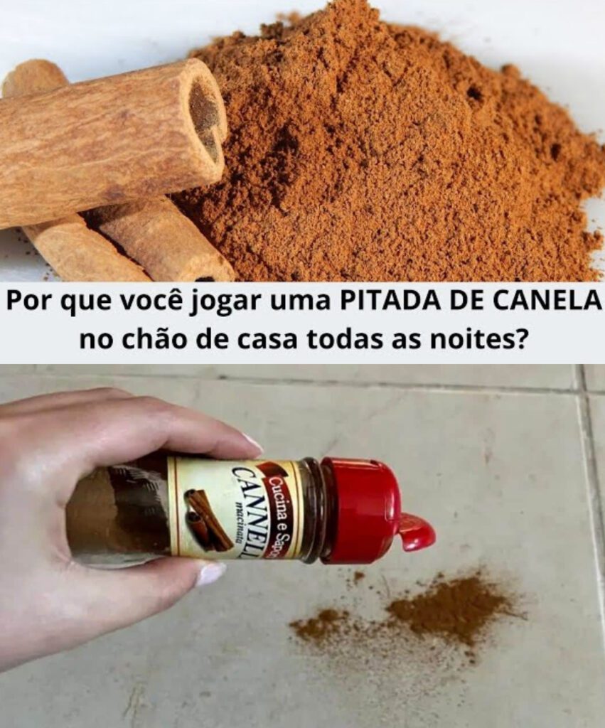 Jogue 1 pitada de canela no chão