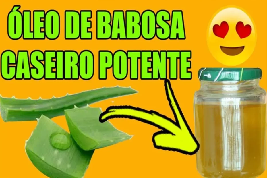 Oléo de babosa caseiro