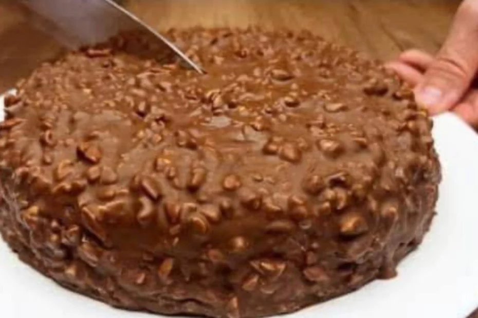 torta de chocolate crocante