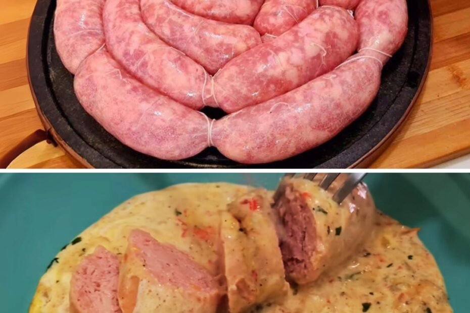 linguiça com creme de leite