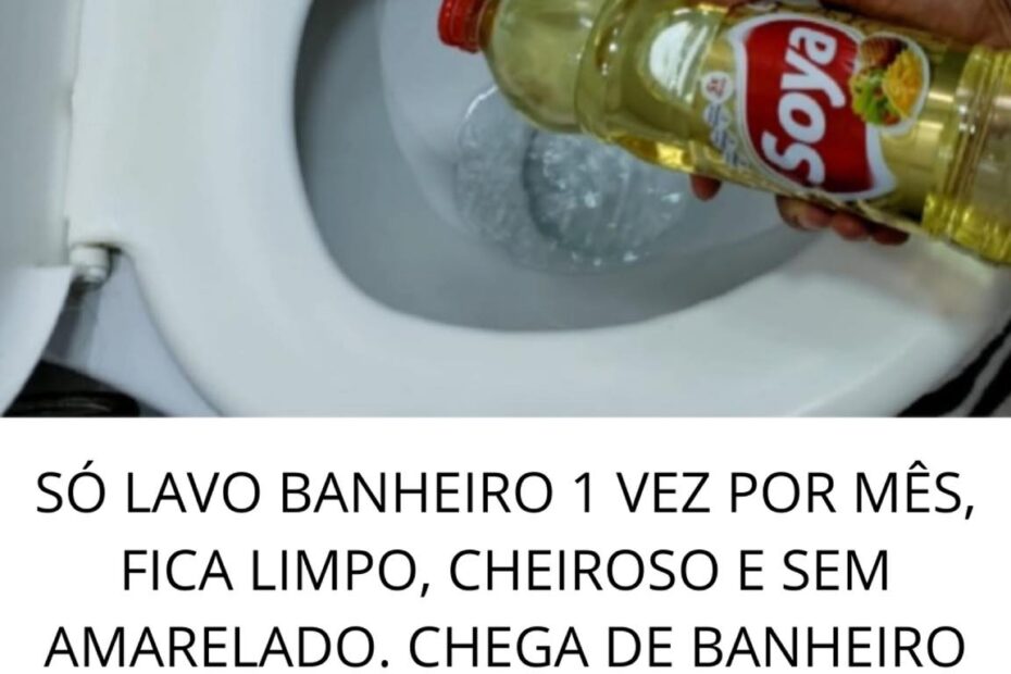 Só lavo banheiro 1 vez por mês