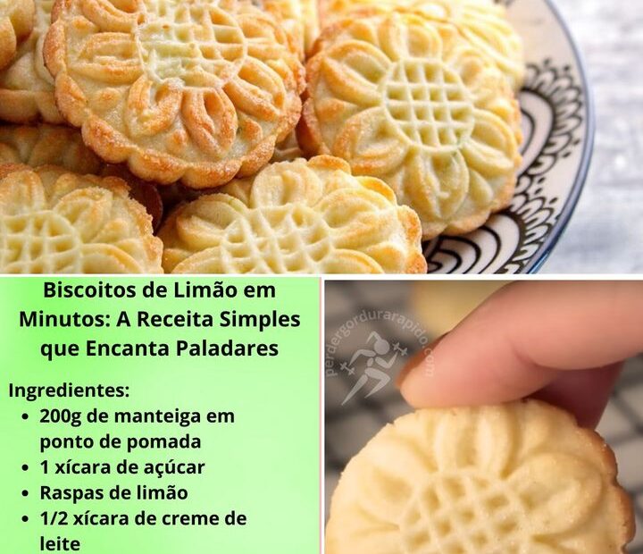 Biscoitos de Limão em minutos