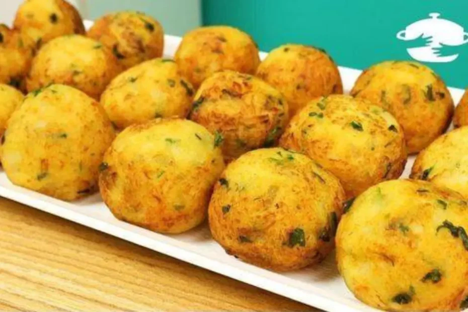 bolinho de batata com frango