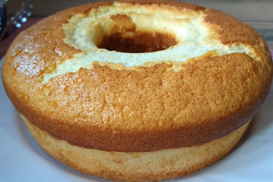 Bolo de leite condensado, sem farinha de trigo sem óleo