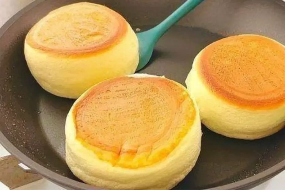 Bolinho Nuvem Japonês de frigideira