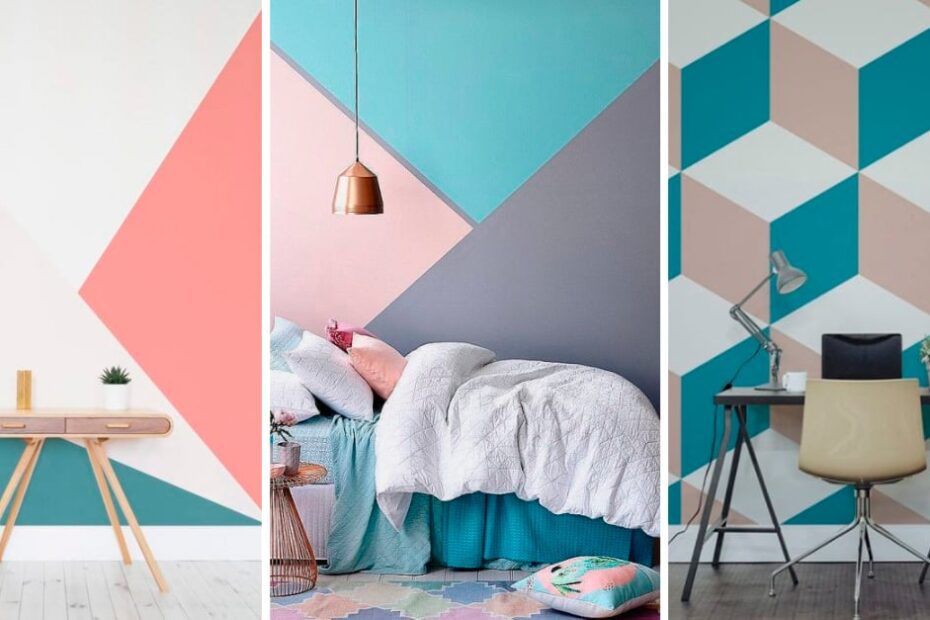 20 maneiras de decorar as paredes da sua casa com geometria