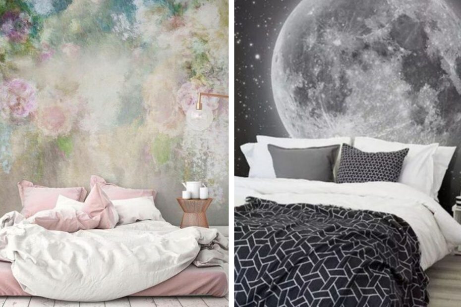 21 designs de papel de parede diferentes para o seu quarto