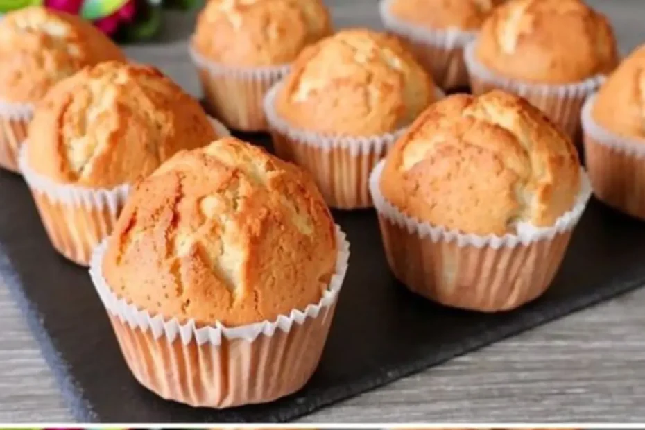 muffins de baunilha