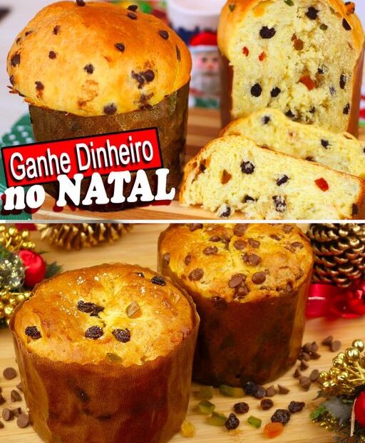 Panetone caseiro ganhe dinheiro no natal